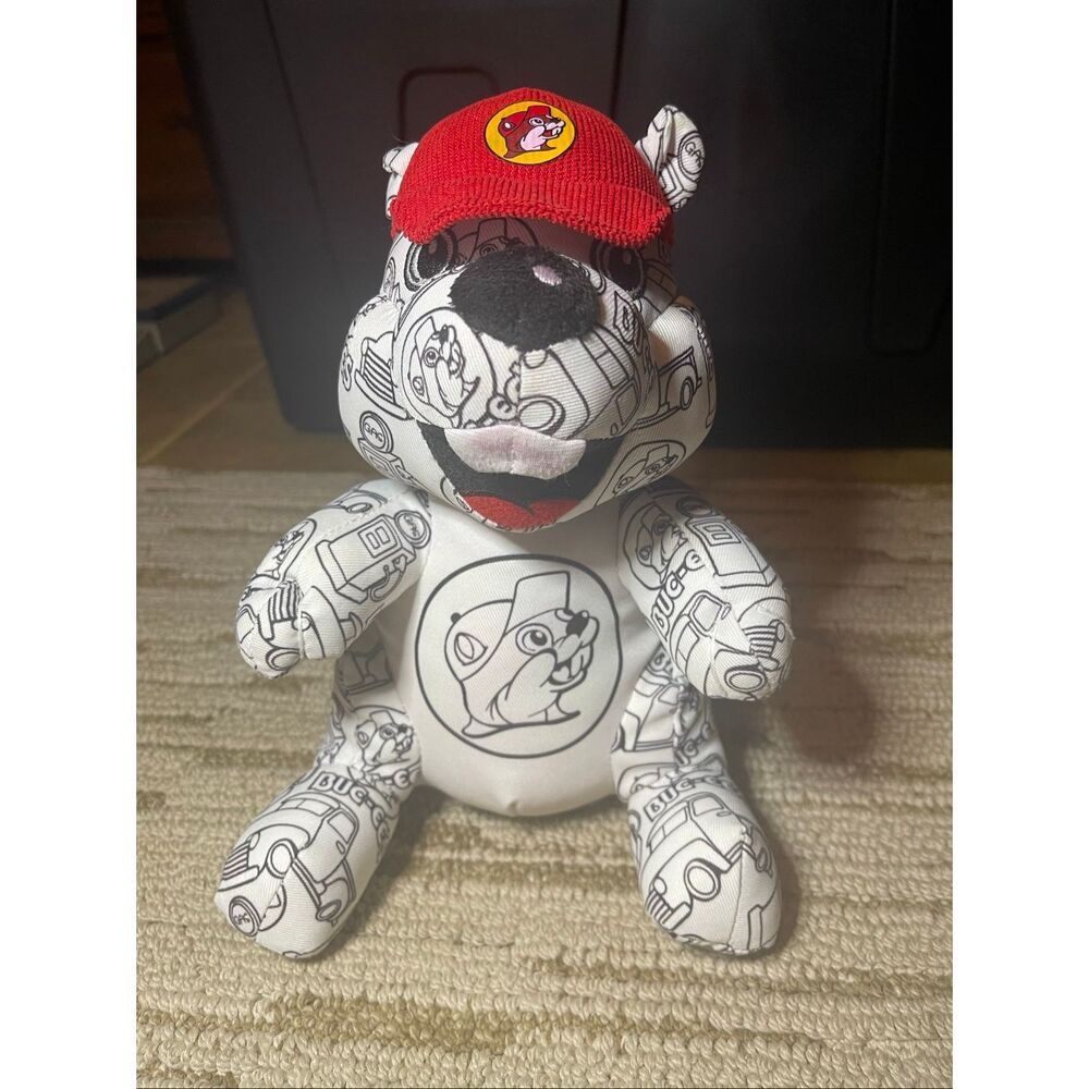 Color A Bucees Beaver 10” Stuffed Animal doodle Beaver Bucees plush Toy